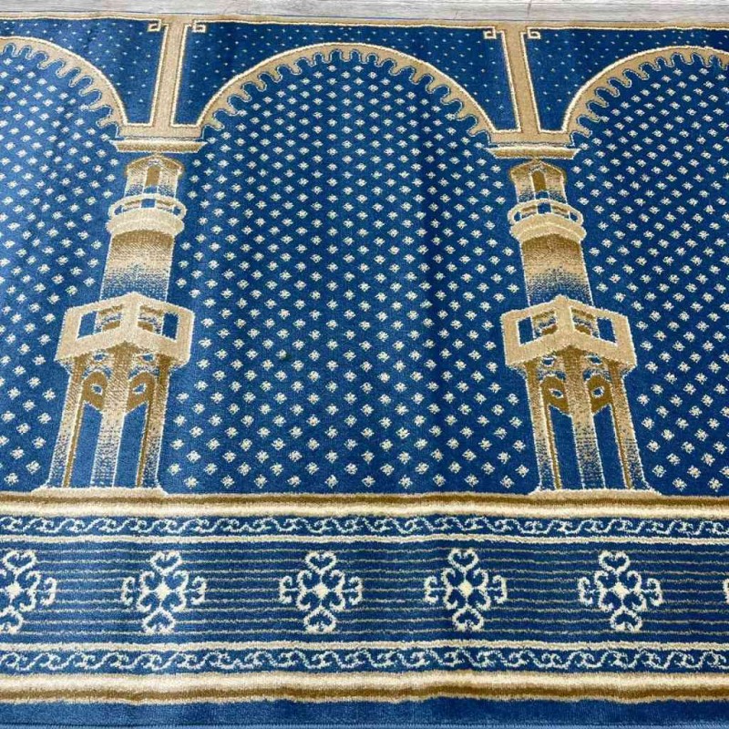 سجاد صلاة محراب تركي SC116 سماوي مقاس 125*500