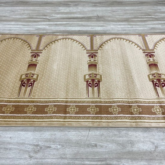 Turkish prayer rug SC116 beige size 125*500