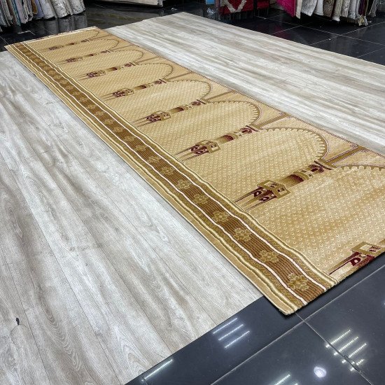 Turkish prayer rug SC116 beige size 125*500