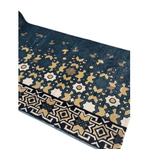 Al Manara Turkish prayer rug Sky blue Size 125*1000 cm
