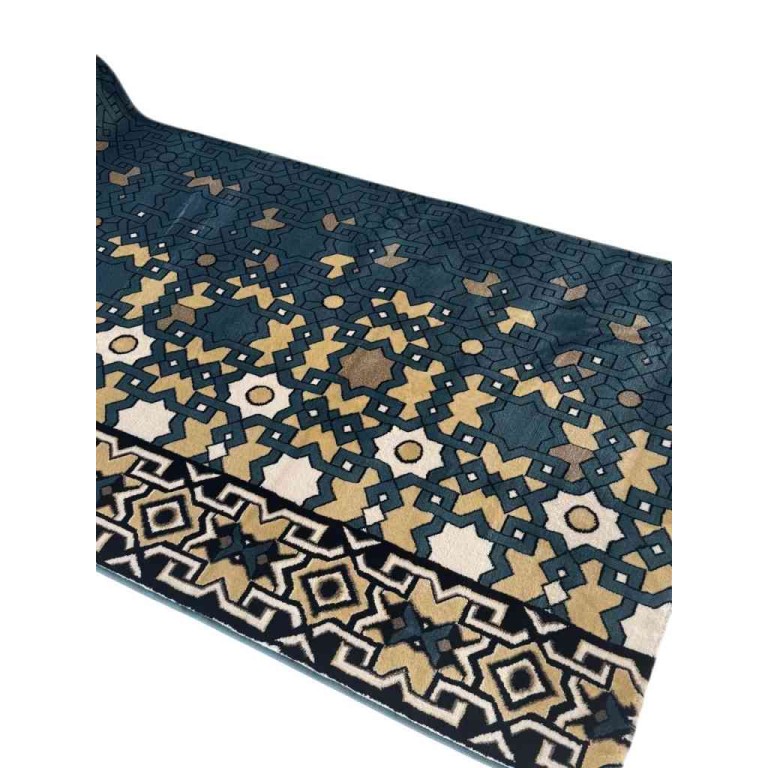 Al Manara Turkish prayer rug Sky blue Size 125*1000 cm