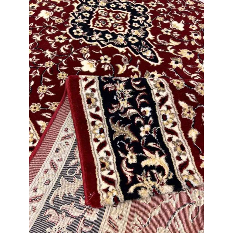 Turkish red Rawdah prayer rug size 125*500 cm
