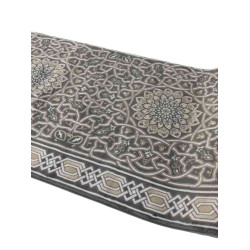 سجاد صلاة اندلس تركي رصاصي مقاس 125*1000 سم