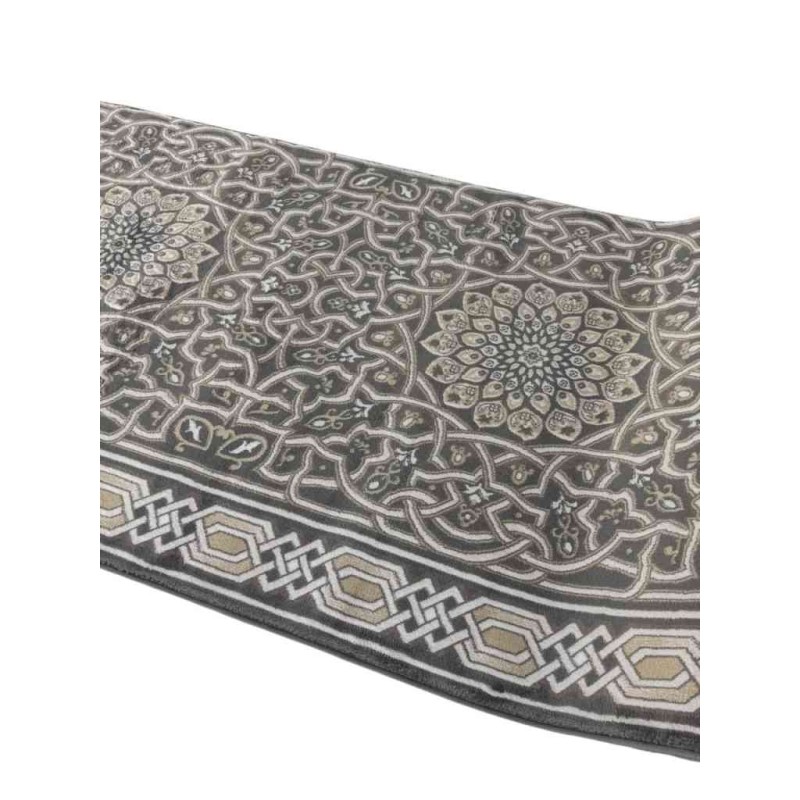 سجاد صلاة اندلس تركي رصاصي مقاس 125*500 سم