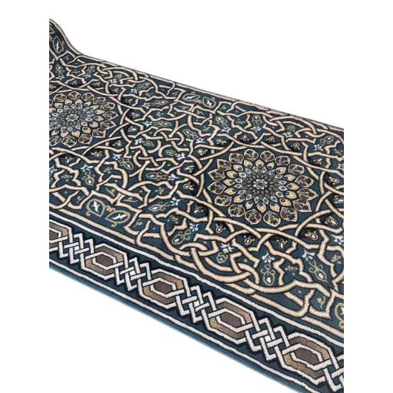Andalusian Turkish prayer rug blue Size 125*500 cm