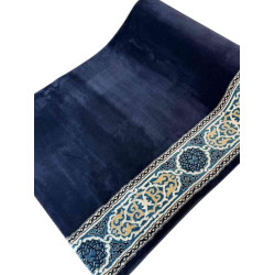 سجاد صلاة مناسك تركي F301A كحلي مقاس 125*1000 سم