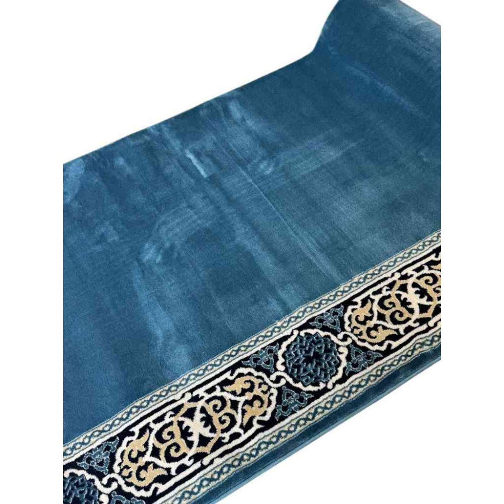 سجاد صلاة مناسك تركي F301A سماوي مقاس 125*500 سم