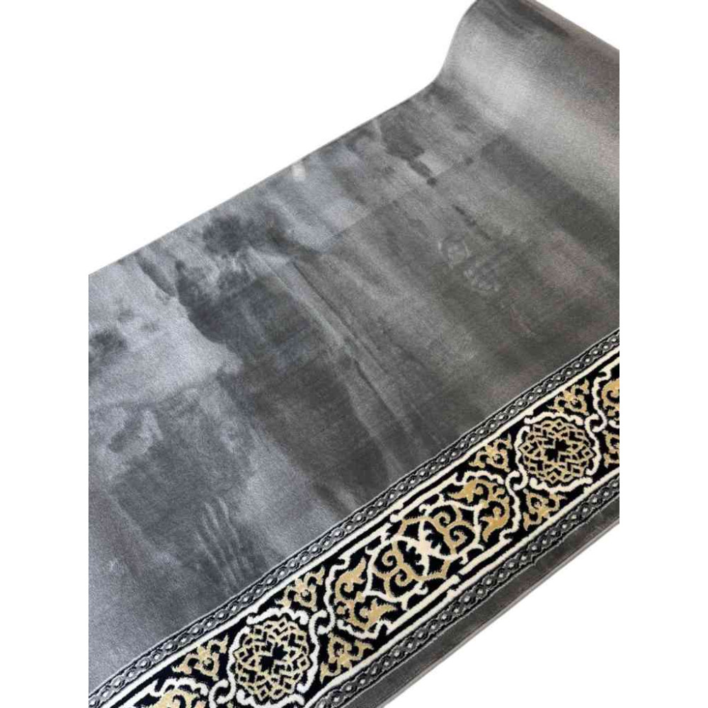 سجاد صلاة مناسك تركي F301A رصاصي مقاس 125*500 سم سجاد صلاة مناسك تركي F301A رصاصي مقاس 125*500 سم