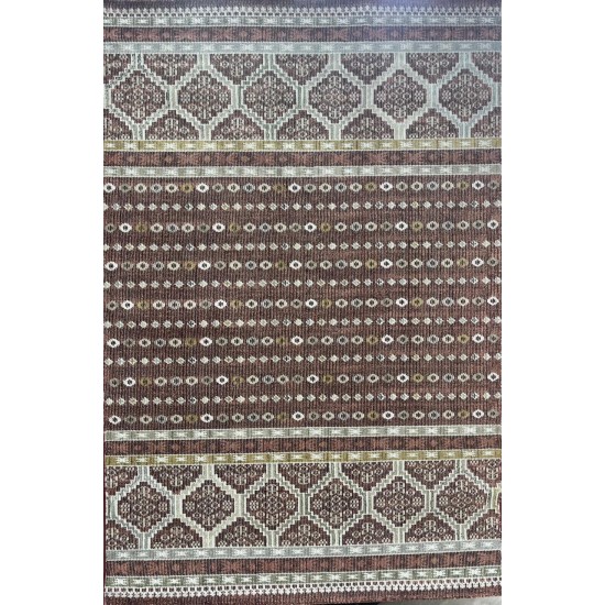 Kyona Turkish carpet bohemian pattern 05068B red color