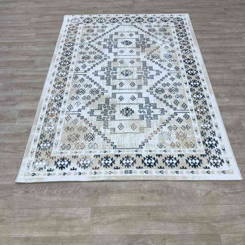 سجاد تركي ميا 11224B بيج ازرق غامق مقاس 200*300