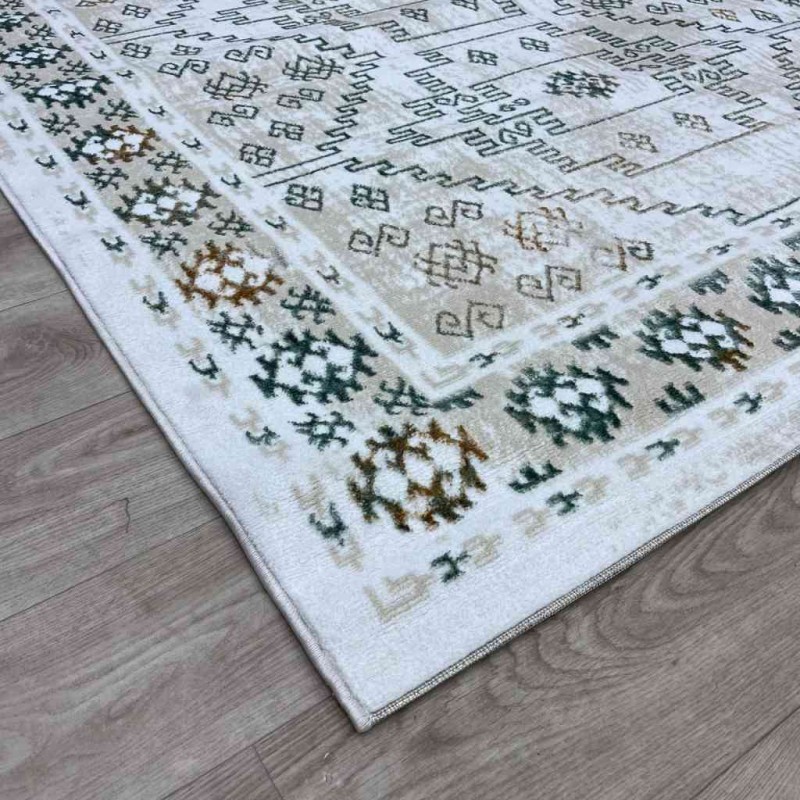 سجاد تركي ميا 11224B بيج اخضرمقاس 200*300