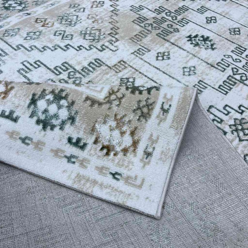 سجاد تركي ميا 11224B بيج اخضرمقاس 200*300