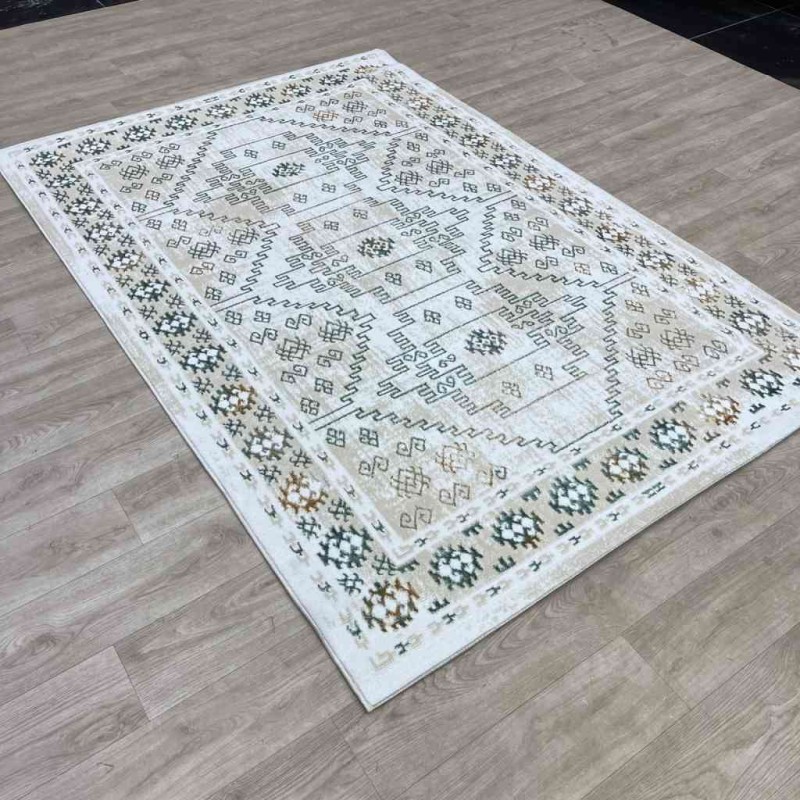 سجاد تركي ميا 11224B بيج اخضرمقاس 200*300