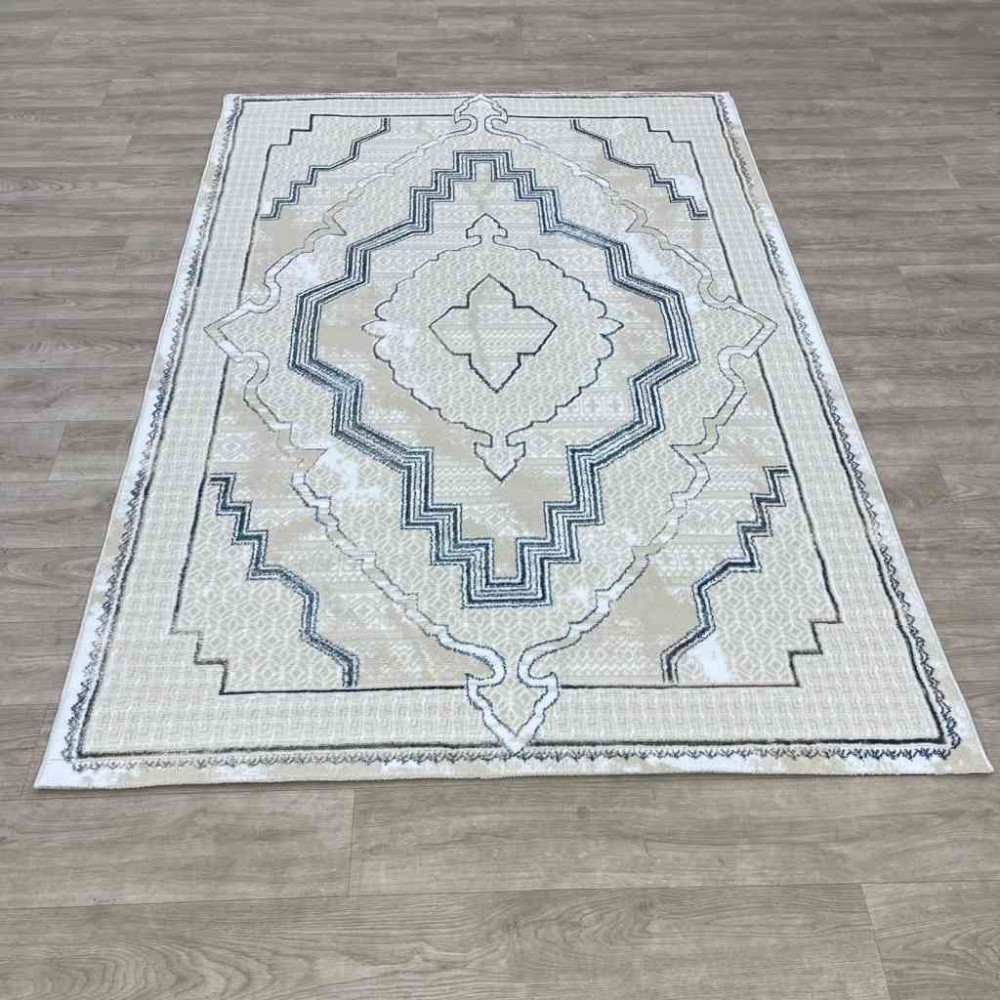 سجاد تركي ميا 11236B بيج سماوي مقاس 50*80