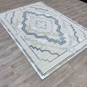 سجاد تركي ميا 11236B بيج سماوي مقاس 50*80