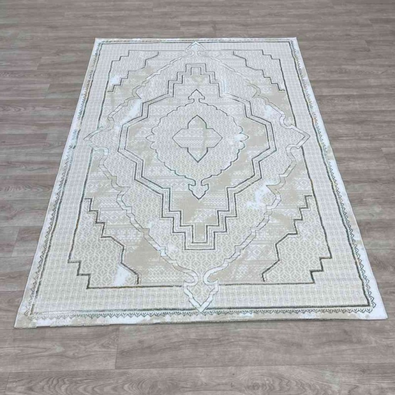 سجاد تركي ميا 11236B بيج اخضرمقاس 100*300