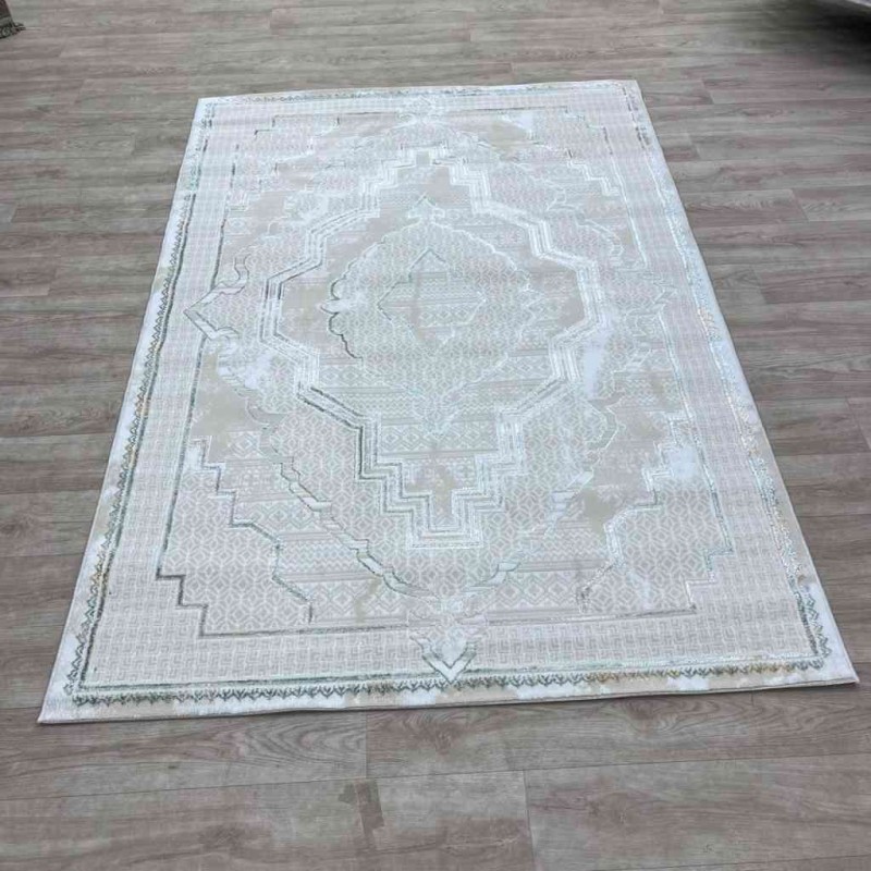 سجاد تركي ميا 11236B بيج اخضرمقاس 100*300