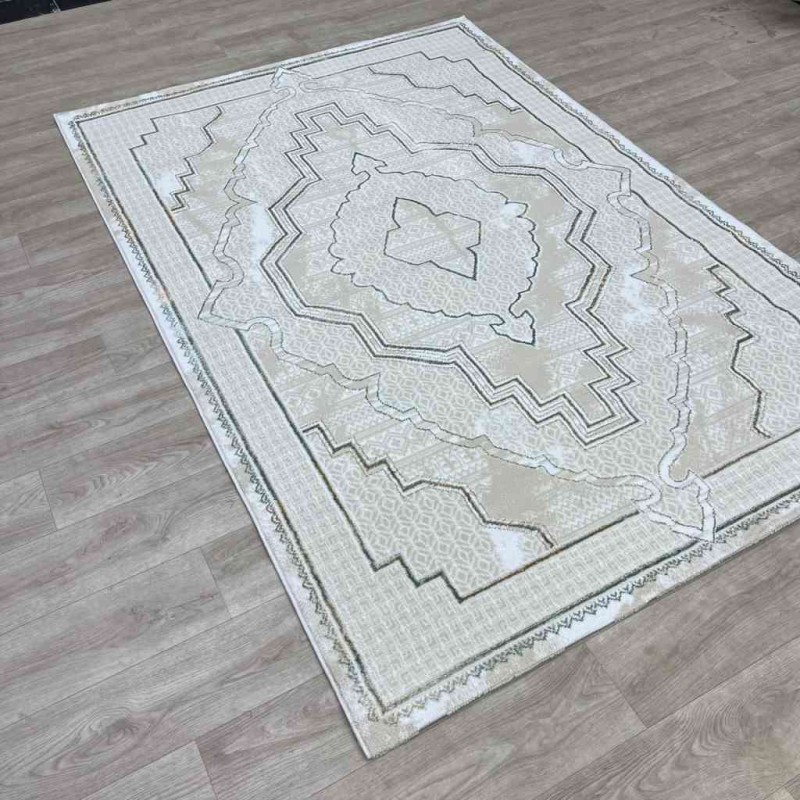 سجاد تركي ميا 11236B بيج اخضرمقاس 100*300