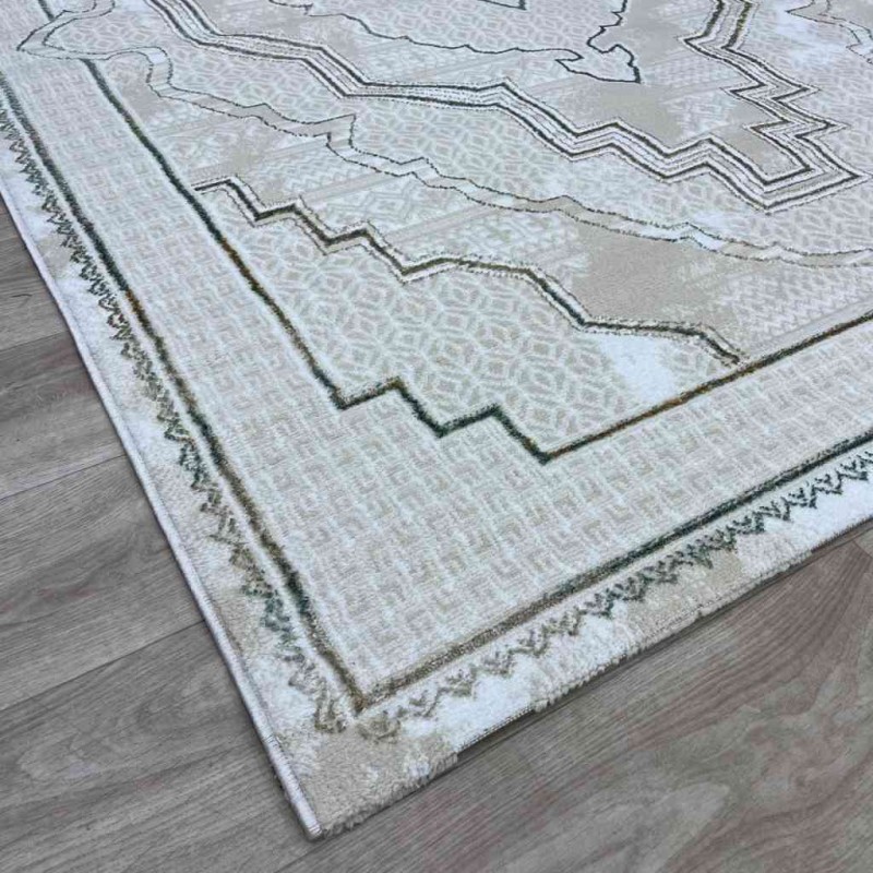 سجاد تركي ميا 11236B بيج اخضرمقاس 100*300