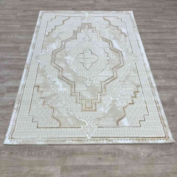 سجاد تركي ميا 11236B بيج ذهبي مقاس 80*150 