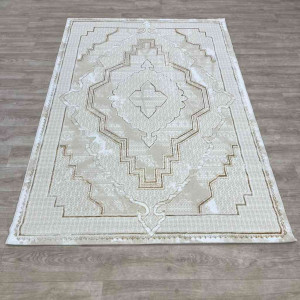سجاد تركي ميا 11236B بيج ذهبي مقاس 80*150 