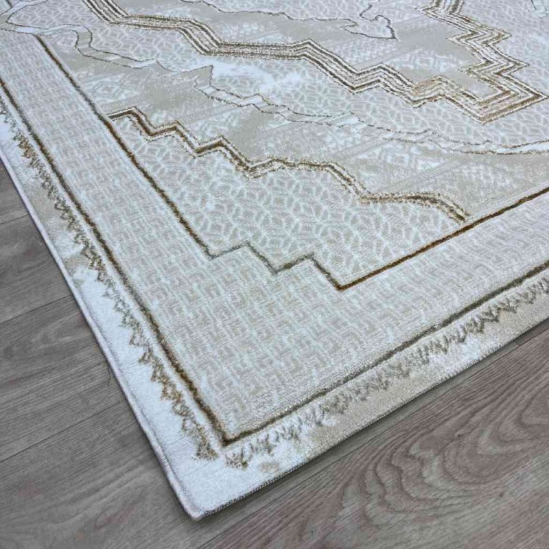 سجاد تركي ميا 11236B بيج ذهبي مقاس 200*300