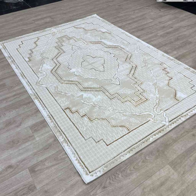 سجاد تركي ميا 11236B بيج ذهبي مقاس 200*300