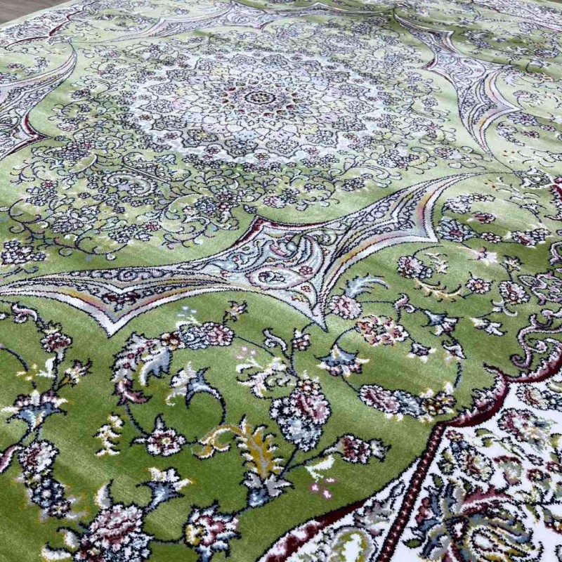 سجاد تركي احلامي كلاسيك سميك ناعم ODT97A اخضر مقاس 400*600