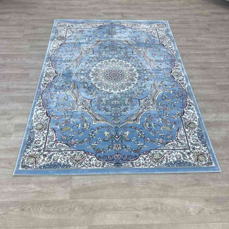 سجاد تركي احلامي كلاسيك سميك ناعم ODT97A سماوي مقاس 400*500