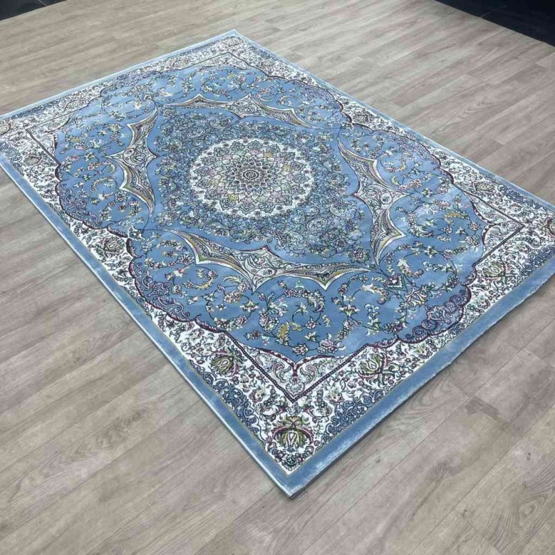 سجاد تركي احلامي كلاسيك سميك ناعم ODT97A سماوي مقاس 400*500