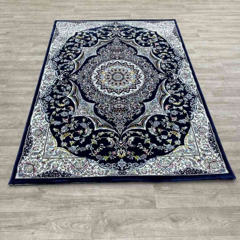 سجاد تركي احلامي كلاسيك سميك ناعم ODT97A كحلي مقاس 100*300