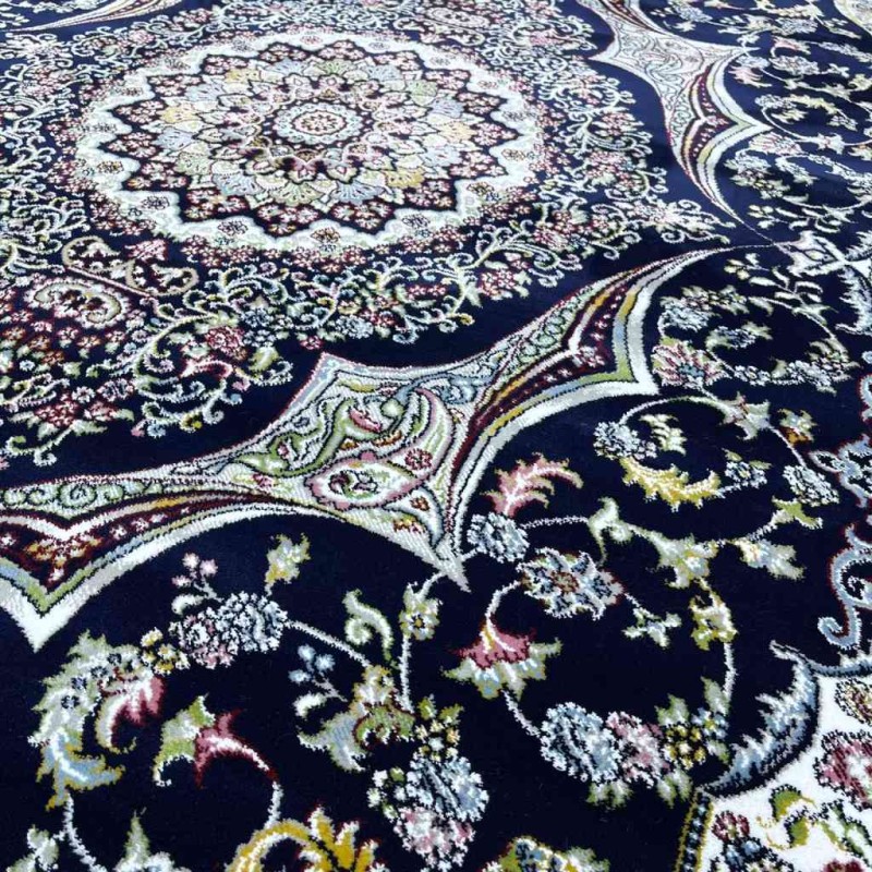 سجاد تركي احلامي كلاسيك سميك ناعم ODT97A كحلي مقاس 100*300