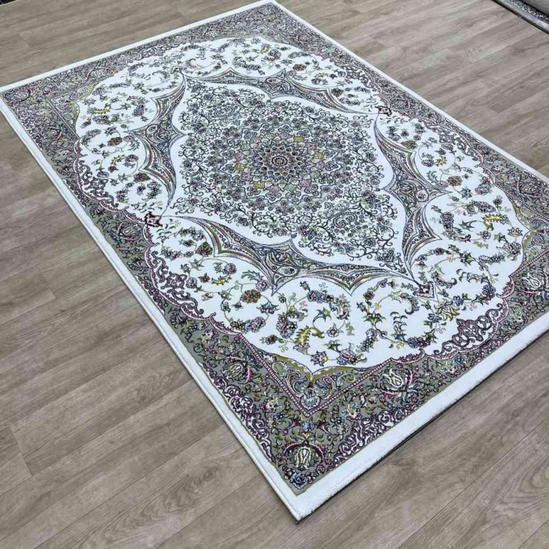 سجاد تركي احلامي كلاسيك سميك ناعم ODT97A ابيض مقاس 50*80
