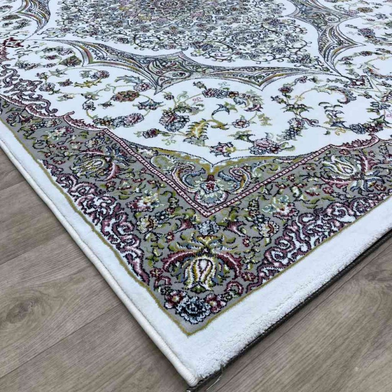 سجاد تركي احلامي كلاسيك سميك ناعم ODT97A ابيض مقاس 50*80