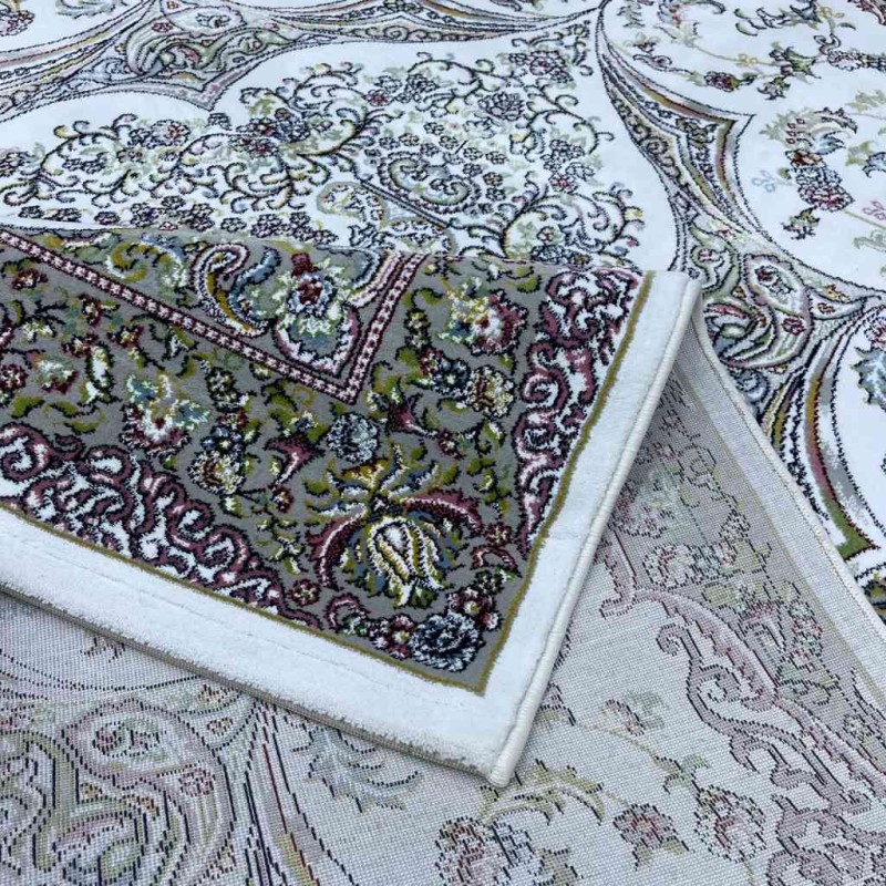 سجاد تركي احلامي كلاسيك سميك ناعم ODT97A ابيض مقاس 50*80