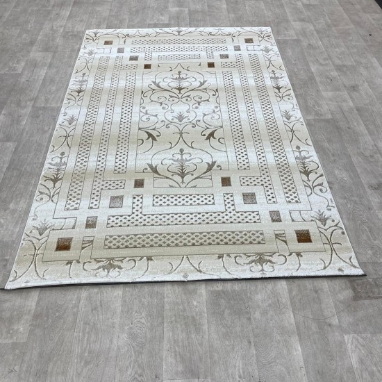 Turkish carpet Khayal pattern No 04917B a modern and distinctive pattern cream color