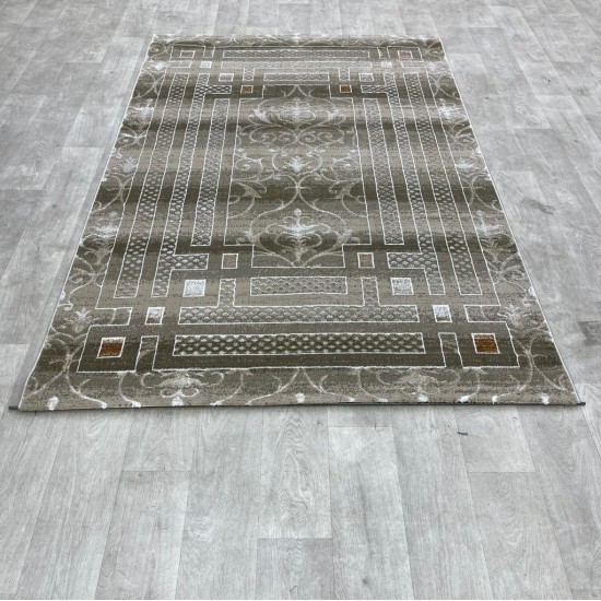 Turkish carpet Silhouette pattern No 04917B a modern and distinctive pattern brown color