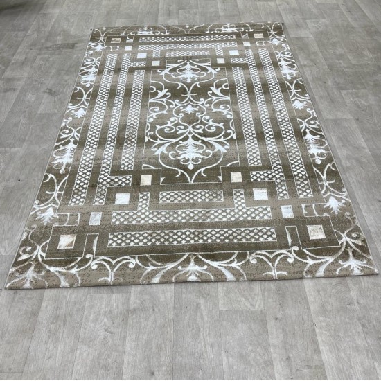 Turkish carpet Silhouette pattern No 04917B a modern and distinctive pattern brown color