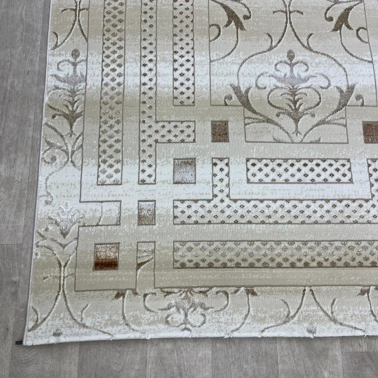 Turkish carpet Khayal pattern No 04917B a modern and distinctive pattern cream color