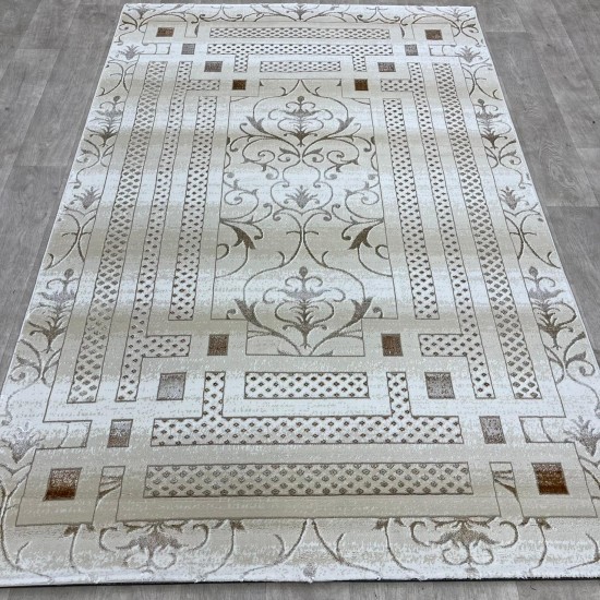 Turkish carpet Khayal pattern No 04917B a modern and distinctive pattern cream color