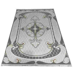 سجاد تركي بيونكلا BN102A كريم رصاصي مقاس 400*600