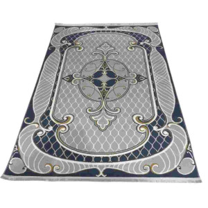 سجاد تركي بيونكلا BN102A رصاصي سماوي مقاس 400*600