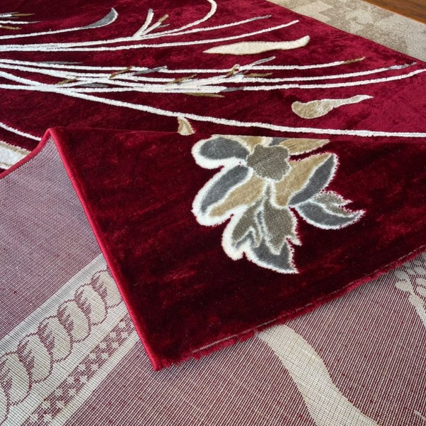 JANAN Turkish Modern Rugs S1015 BURGUNDY size 250*350