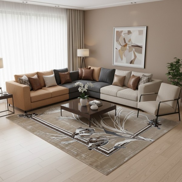 JANAN Turkish Modern Rugs S1015 VIZON size 250*350