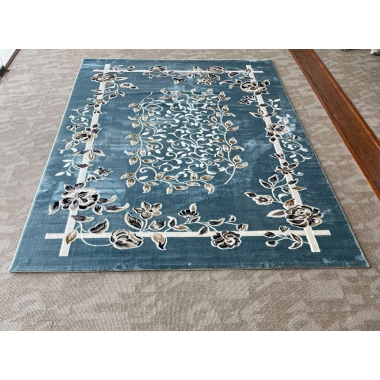 سجاد كلاسيك مالمو تركي S1019 سماوي مقاس 50*80