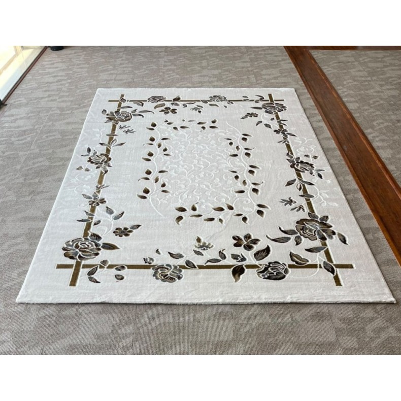 MALMO Turkish classic Rugs S1019 CREAM size 100*300