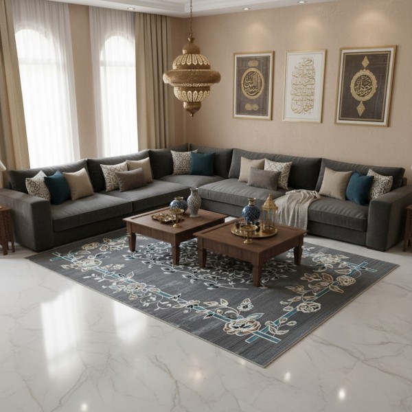 MALMO Turkish classic Rugs S1019 gray size 200*300