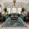 سجاد كلاسيك مالمو تركي S1020 سماوي مقاس 100*200