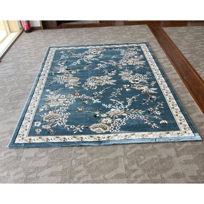 سجاد كلاسيك مالمو تركي S1020 سماوي مقاس 100*200