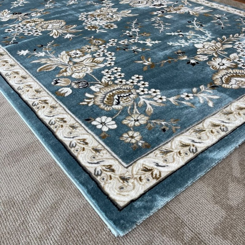 سجاد كلاسيك مالمو تركي S1020 سماوي مقاس 100*200